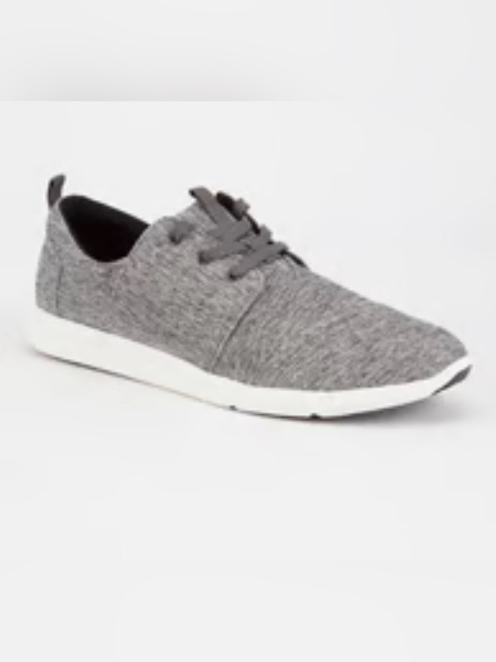 Toms Knit Lace-Up Sneakers - Gray